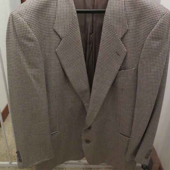 Mani Giorgio Armani Dark Grey Olive Taupe Jacket 46R Single Breasted SC4 - Picture 1 of 5